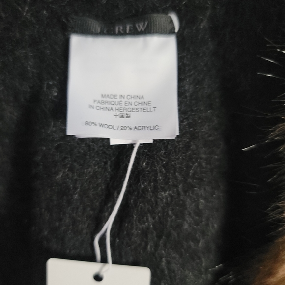 J.Crew cape with large faux fur collar - Picture 3 of 4